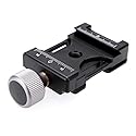 Andoer Mini Adjustable Clamp Aluminium Quick Release Plate Compatible with Arca Swiss QR 38 mm