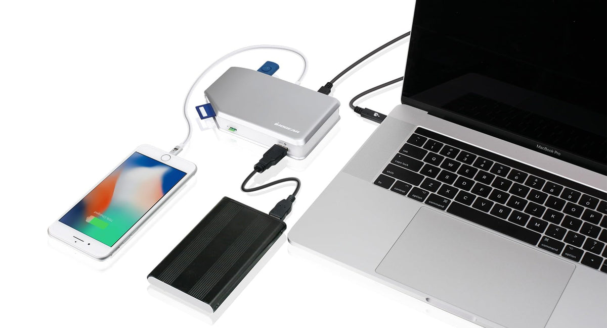 IOGEAR USB-C Hub with Card Reader- GUH3C41SD