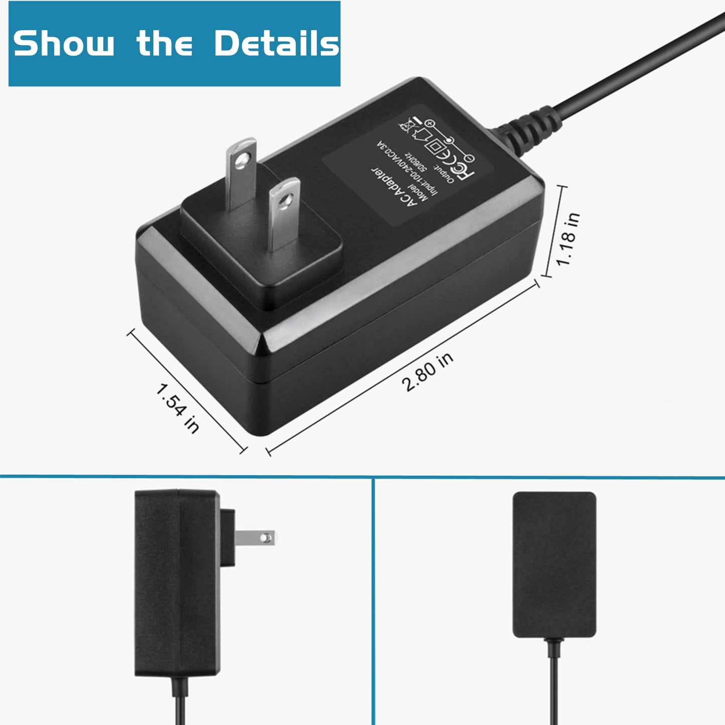 SLLEA 16V AC/DC Adapter Charger for Model IMW645 Bluetooth Speaker Power Supply Cord Cable PS Battery Charger