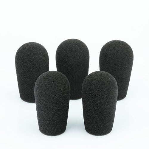 LEFXMOPHY Mic Muff Replacement for Telex Airman 750/850 / 760 / Windscreen Foam Covers, 5-Pack Microphone Pop filter