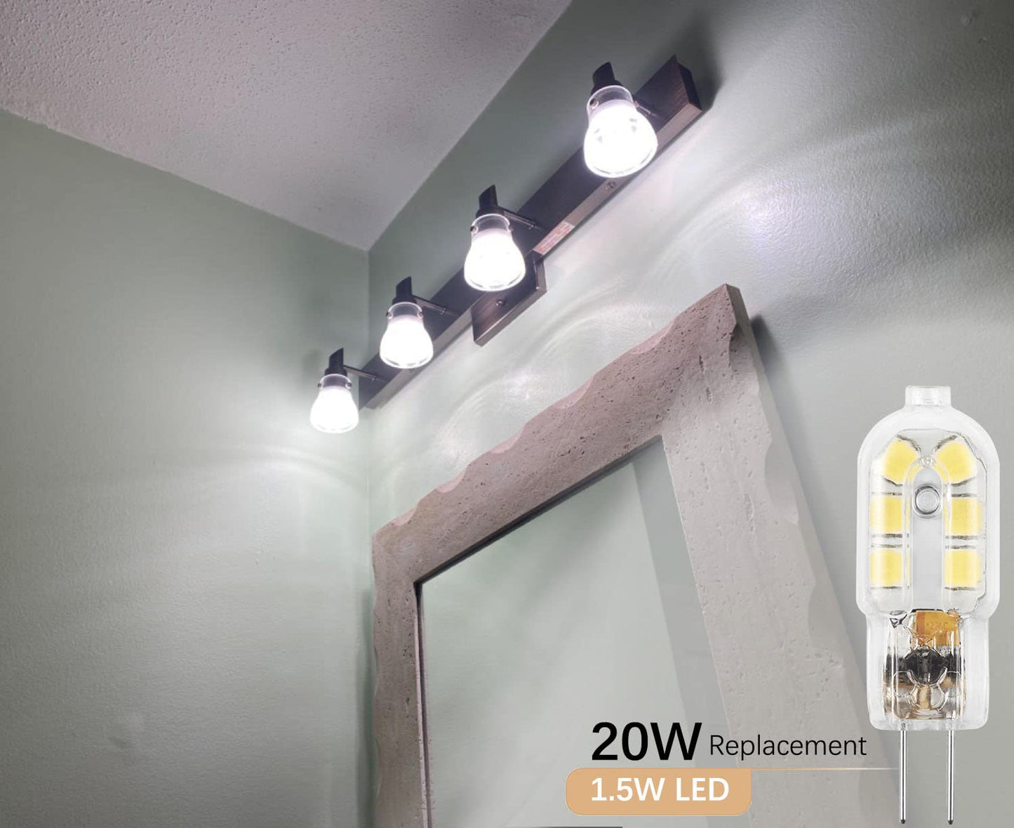 Amazing power G4 LED Bulb, 12V Bi Pin, 20W Light Bulb Equivalent 6000K