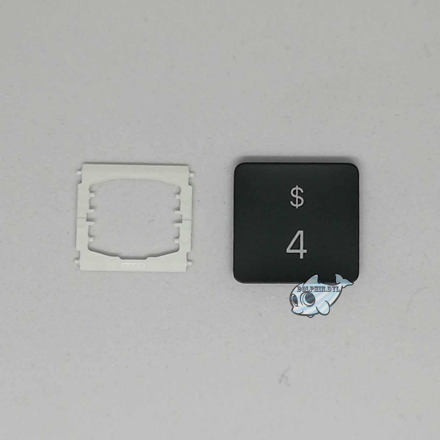 Dolphin.dyl(TM) Replacement Individual Key Cap for US New MacBook Pro A1989 A1990 Key Keyboard(Key Cap with Hinge) (4 / Four)