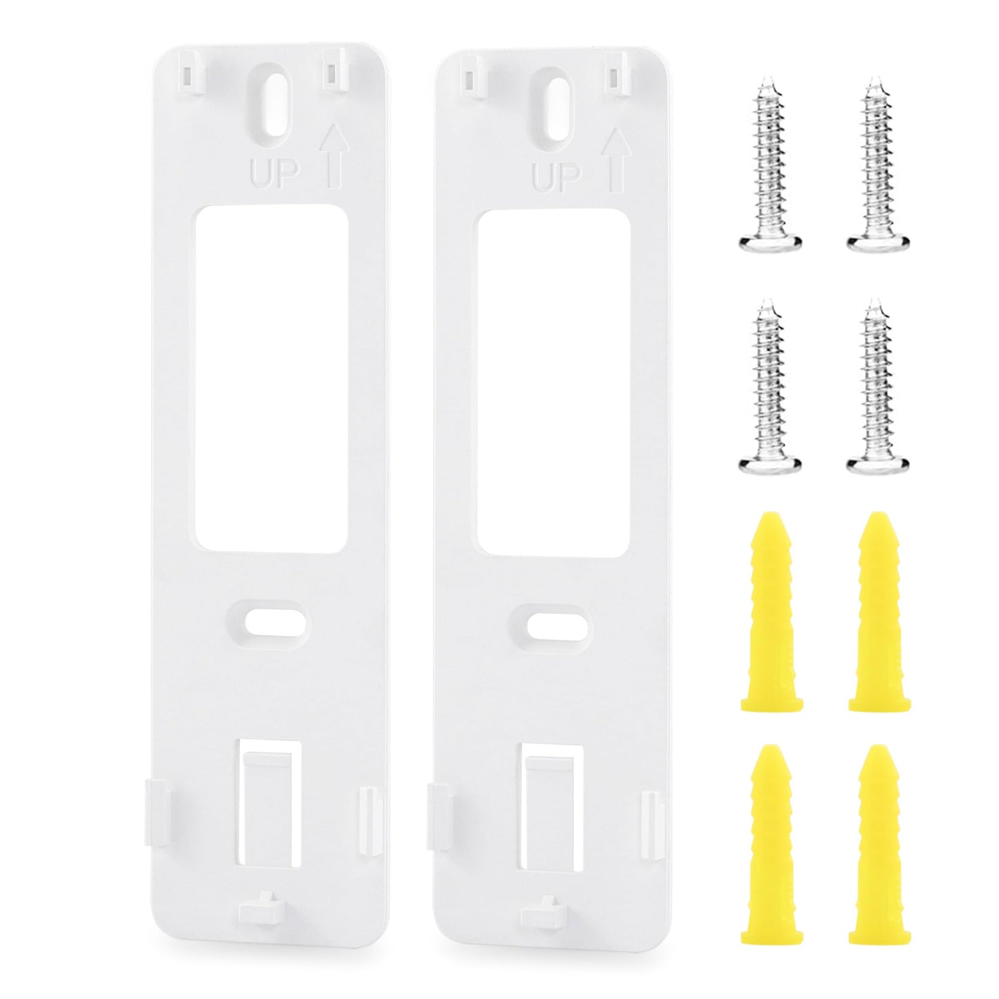 LEFXMOPHY 2-Pack Backplate for Wyze Wireless Video Doorbell Pro Back Plate Part with 2 Hole Screw Mounting Holder Accessory