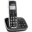 Clarity Amplified Cordless Phone, Bluetooth Pairing for Most Wireless Headsets & Hearing Aids, Easy-to-Read Caller ID, Adjustable Tone Control