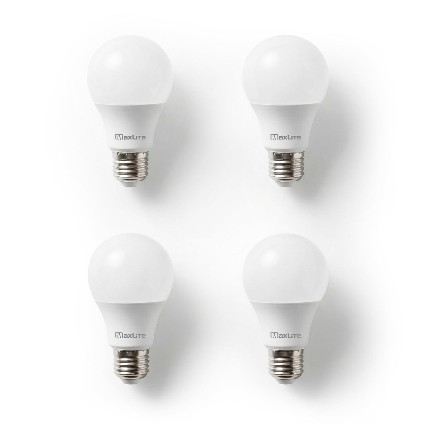 Maxlite 60-Watt Equivalent A19 LED Light Bulb Daylight 5000K Dimmable Household Lighting Enclosed Rated (4-Pack)