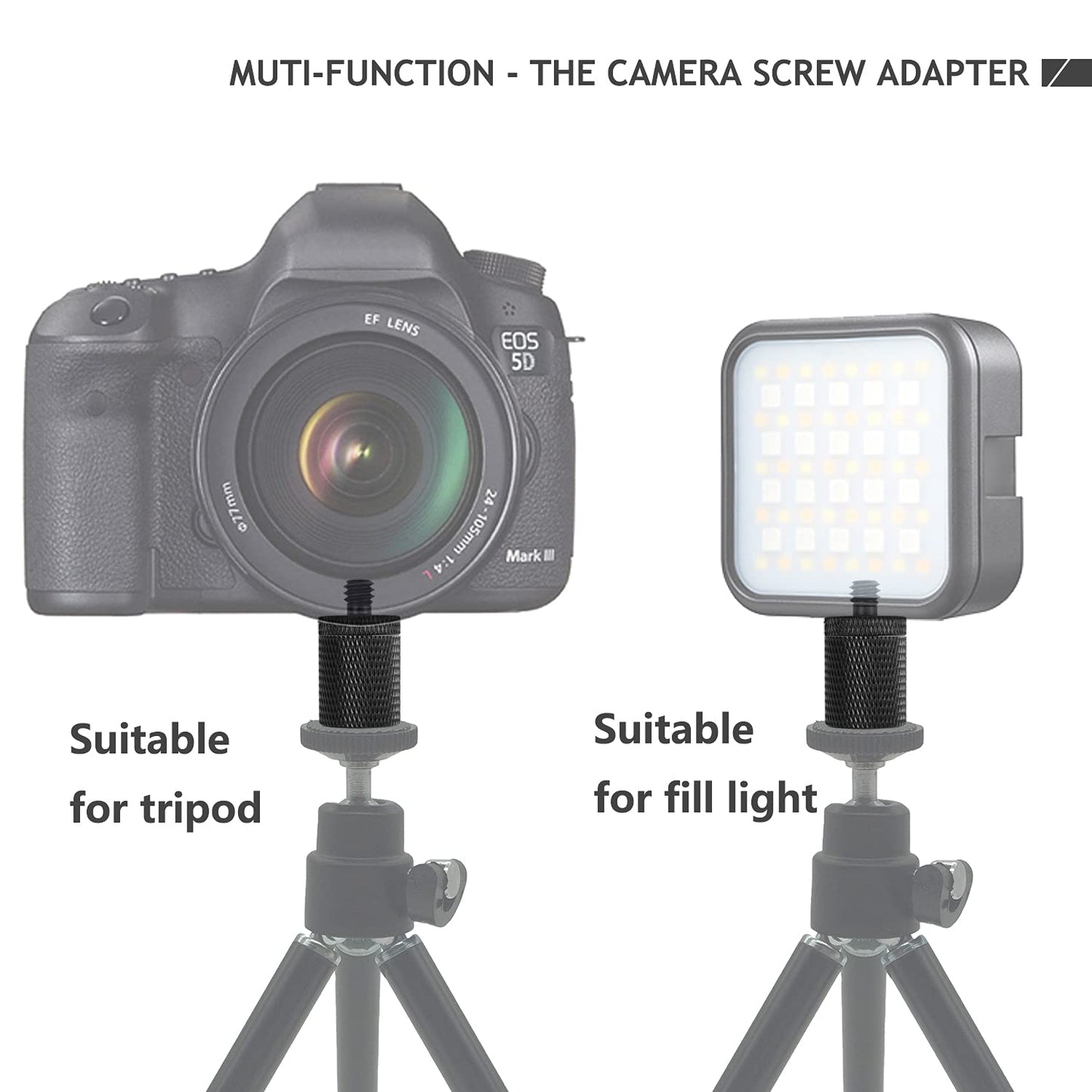12 Pcs 1/4" & 3/8" Camera Screw Adapter Set - DSLR, GoPro, Flash & Light Stand Mounts