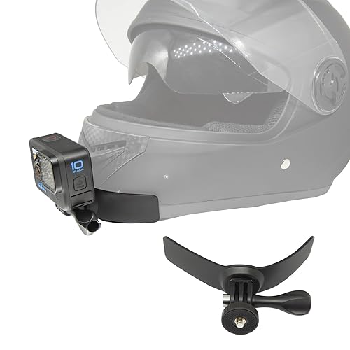 Suptig Helmet Chin Mount for GoPro Max Hero 13 12 11 10 9 8 Insta360 X5 X4 DJI Osmo Nano Action 3 4 5 Pro 6, More Action Camera, Bike Holder Mount