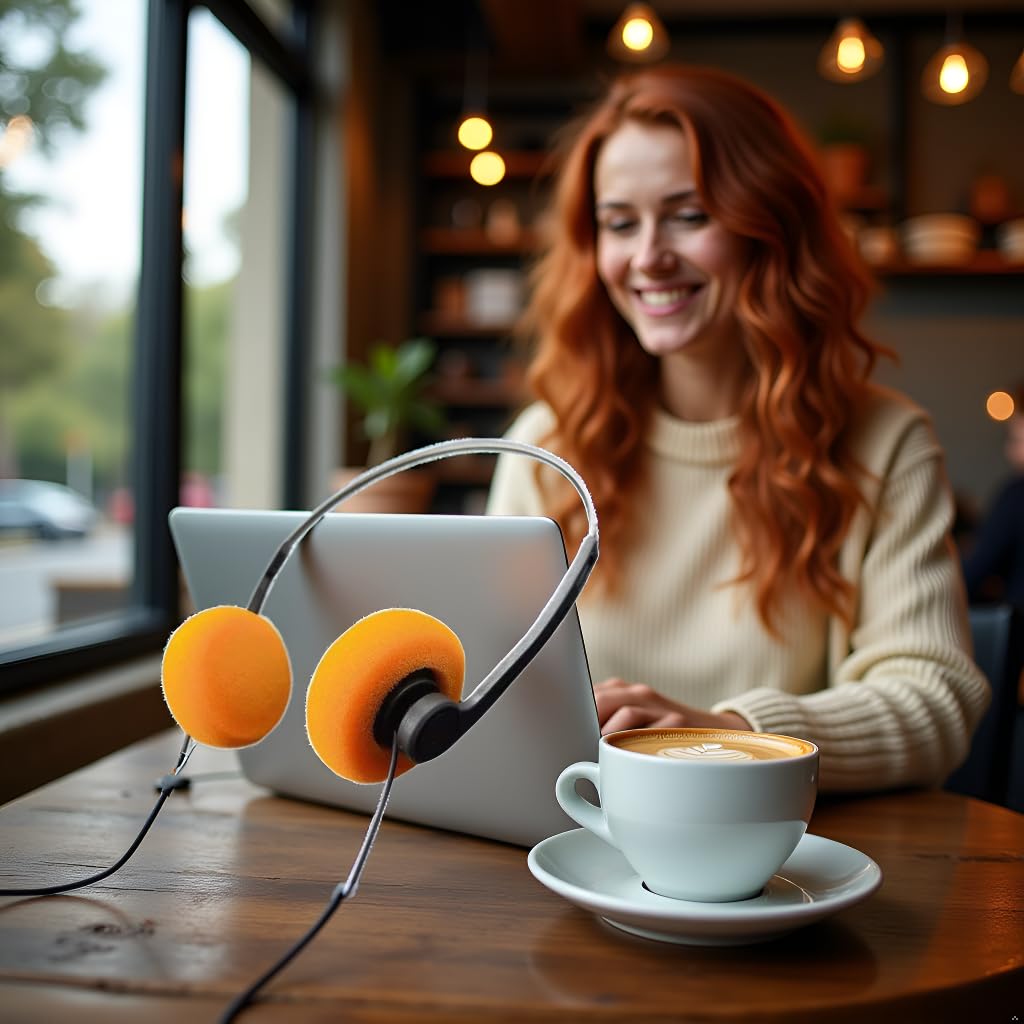 Retro Over-Ear Headphone,Vintage Feelings Underwire Headphones,Retro Lightweight Earphones,Hi-Fi Stereo Earphone Headset,Headphone,for Most Mobile…