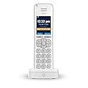 Ooma HD3 Handset white cordless phone with caller-ID and HD voice quality. Works only with Ooma Telo VoIP Internet home phone service.