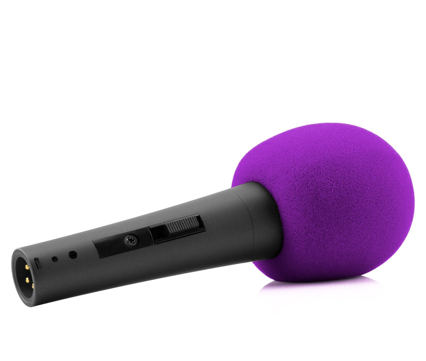 LEFXMOPHY Purple SM58 Windscreen, SM48 Pop Filter, Mic Foam Replacement for Shure SM58 SM48 BETA 58A Microphone Windsock Cover 3-pack