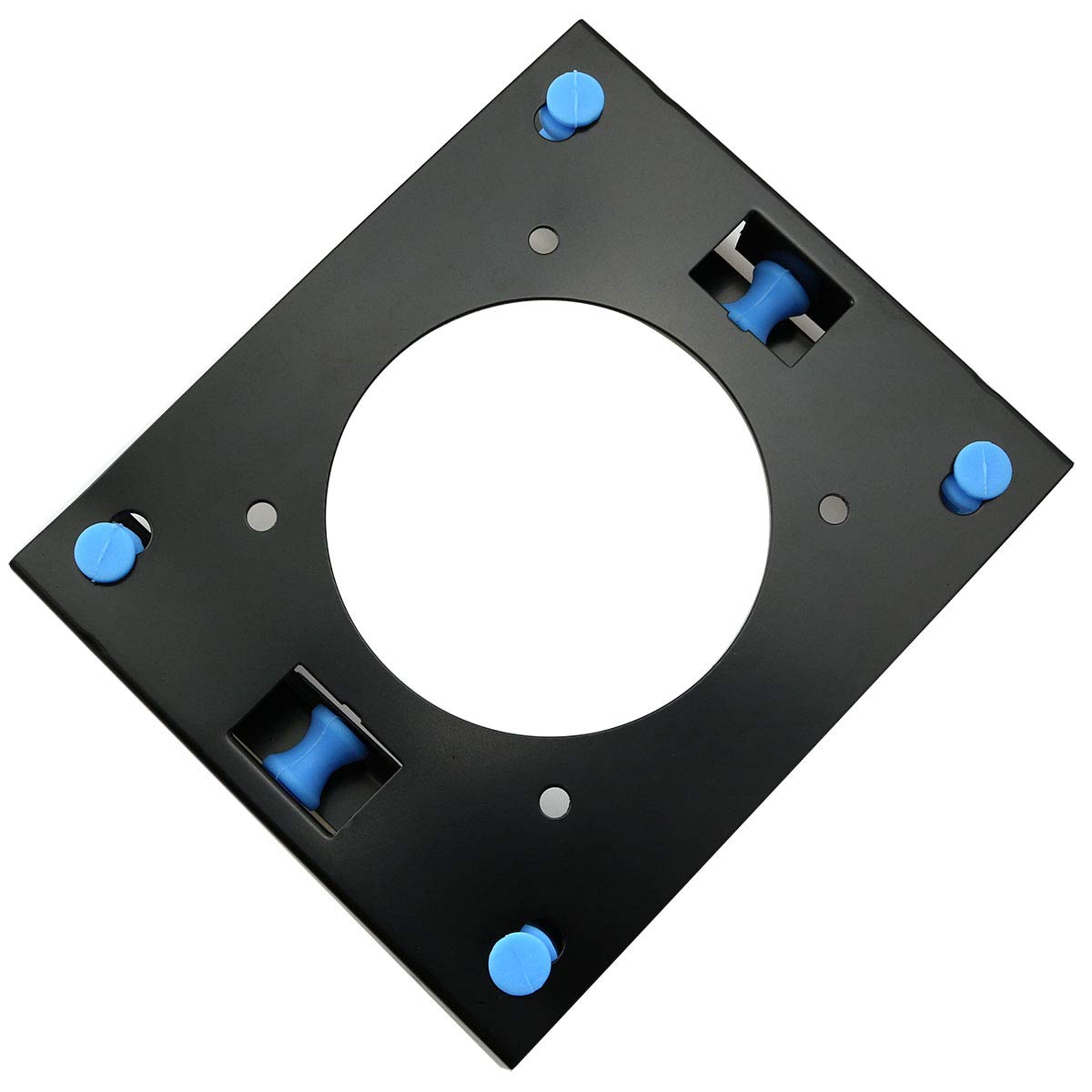 MEETOOT Blue Color 3.5" Hard Disk Shock Absorber Bracket with Mounting Screws for PC Case 3.5 HDD to 5.25 DVD ROM Bay Mounting Adapter with Rubber