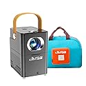 Portable WiFi Bluetooth Projector, JIMTAB V1 Outdoor Projector Full HD 1080P Supported, Mini Movie Projector with Foldable Carry Bag Dual Speakers