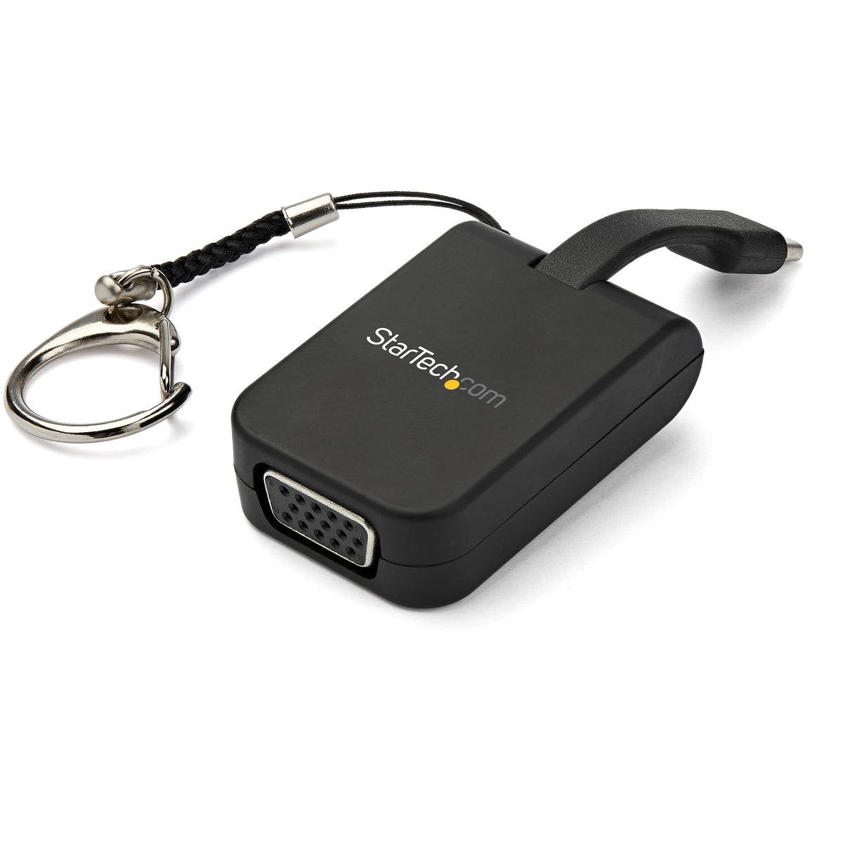 Portable USB-C to VGA Adapter with Quick-Connect Keychain