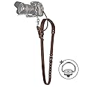 C Coiro Leather Camera Strap for One Camera - Professional Single Leather Harness Shoulder Strap Quick Release Gear DSLR/SLR, Camera Accessories