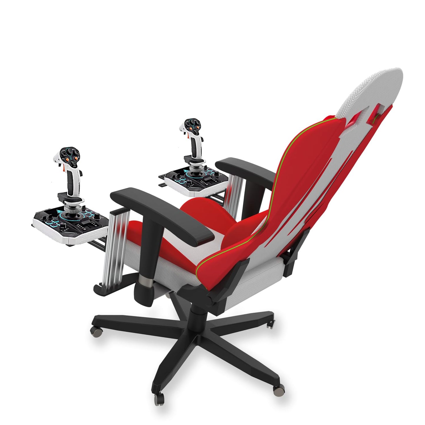 Avisiri 2 Set The Metal Joystick Mount for Gaming Chair, Flight Sim Game Joystick, Throttle & Hotas Systems Fits for Logitech G X56, X52, Thrustmaster