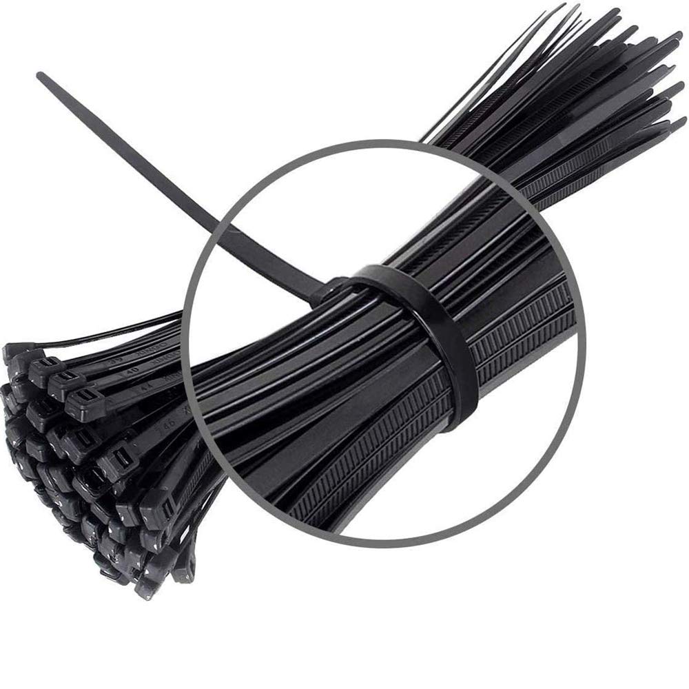 100 8 inch pieces Cable Zip Nylon Heavy Duty Self Locking Wire Ties,