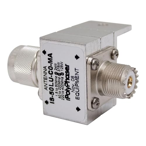 PolyPhaser - Bulkhead Arrestor, UHF Male - UHF Female