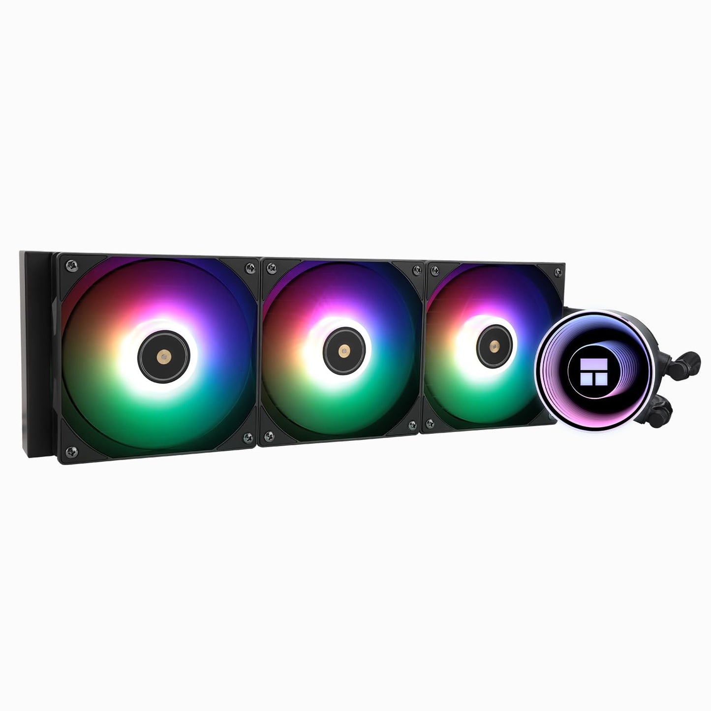 Thermalrlght Frozen Notte 360 Black ARGB v2 Water Cooling CPU Cooler, 360 Black CPU Cooler Specifications, 3 PWM Fans,S-FDB V2 Bearings,Suitable