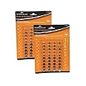 80 Piece Alkaline Button Battery Set