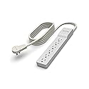 Belkin 6-Outlet Surge Protector Power Strip, 6ft Cord, 360° Rotating Plug - 1080 Joules Protection
