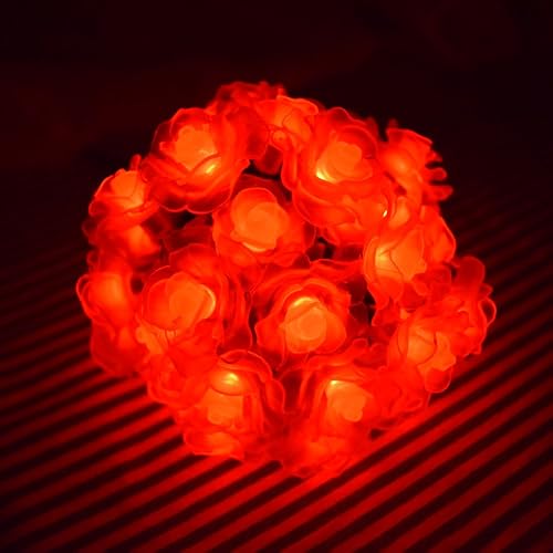 Hann® 30 LEDs Solar String Landscape Lights 20FT Romantic Rose Solar LED Patio String Waterproof Christmas Lights Outdoor Solar Powered Lamp