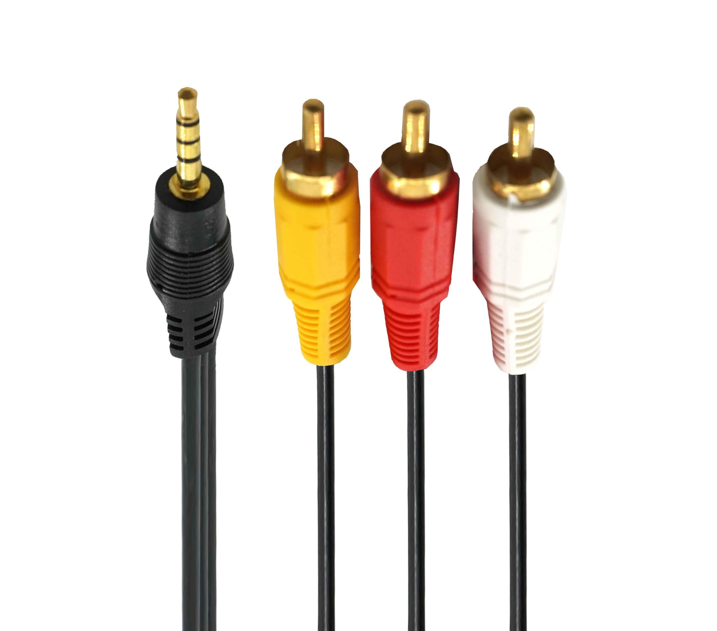 Replacement 1/3 Audio Cable 3.5mm to 3 RCA Audio AV Connection Cable TV Box Three Lotus Head AV Cable? Compatible with Smartphone, TV, MP3