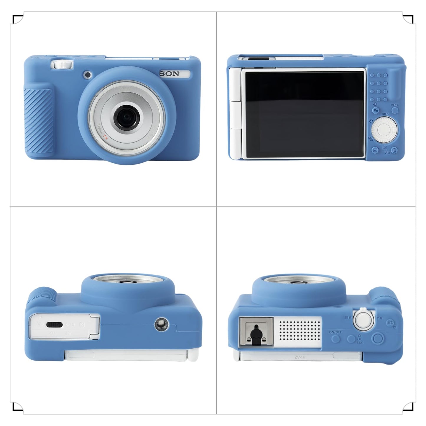 SZHSYJY Camera Case for Sony ZV-1F/ ZV-1 II/ZV-1M2 Digital Camera,ZV1F Soft Silicone Protective Bag,Anti-Scratch Slim Fit Soft Sleeve with ZV1 F