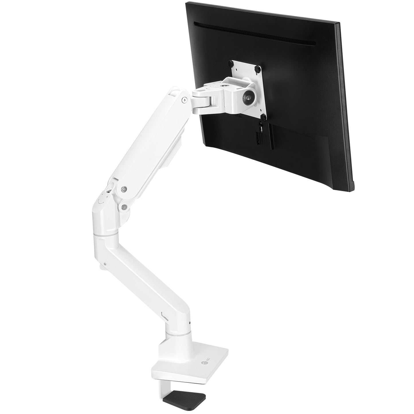 SIIG Heavy Duty Single Monitor Arm Desk Mount, Holds One 34" - 49" Monitor, Between 22-44 lbs, C-Clamp/Grommet, Full Motion Height Adjustable, VESA