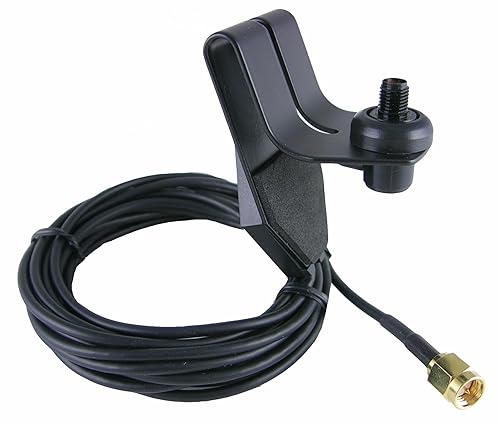 TA-WCMS Window Clip Mounts for Handheld Antenna Two Way Radio Accessories Car Mounts Bracket The end of Cable is SMA Male Connector The Center