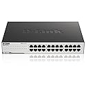 D-Link Ethernet Switch, 24 Port Gigabit Unmanaged Network Internet Hub Desktop Rackmount, Plug N Play (DGS-1024C),Black