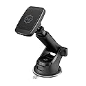 WixGear Magnetic Car Phone Mount - Universal Holder for Windshield & Dashboard with New Long Telescopic Arm - Compatible with Cell Phones & Tablets