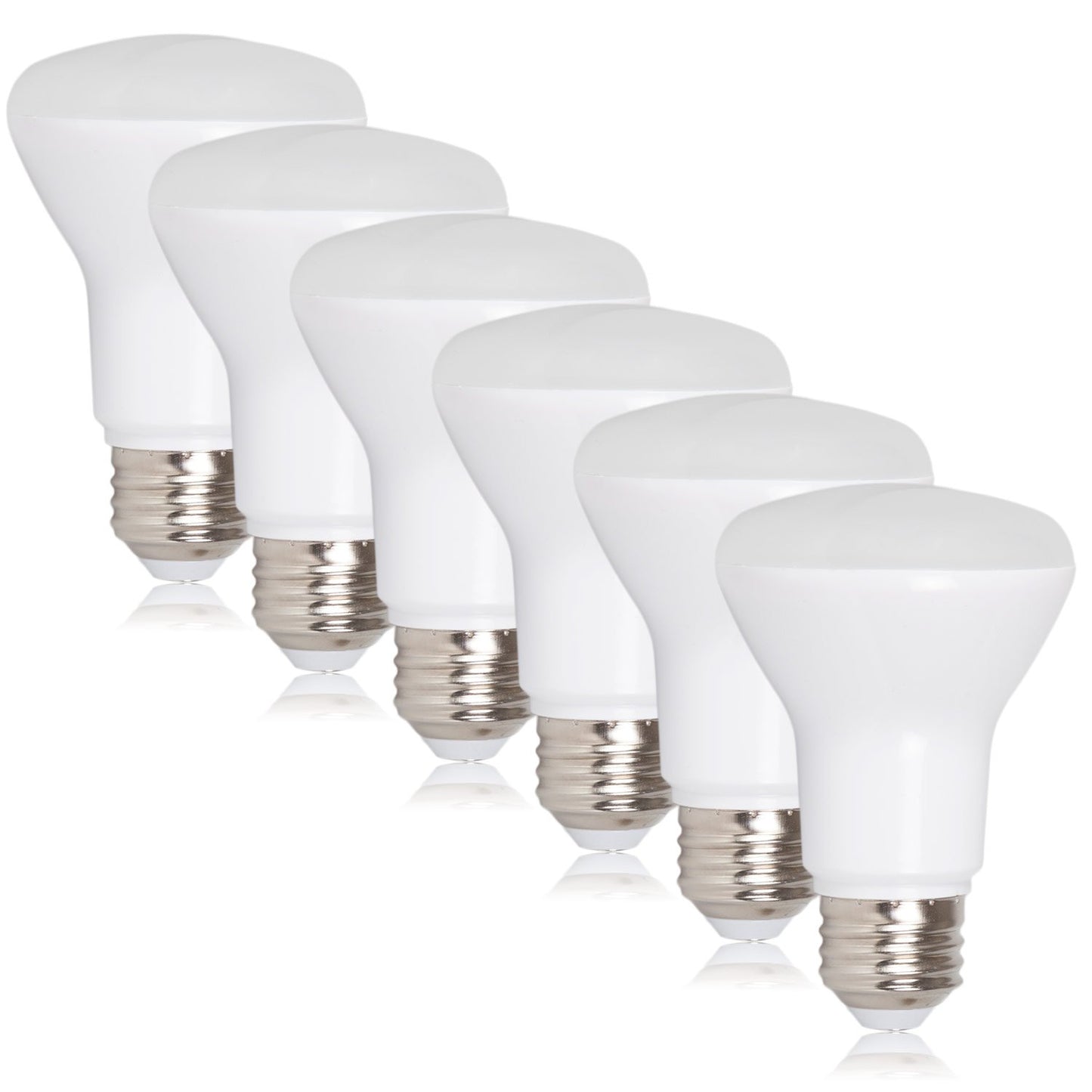Maxxima LED BR20 Bulbs, Dimmable, 7W, 600 Lumens, Warm White 3000K, 6 Pack
