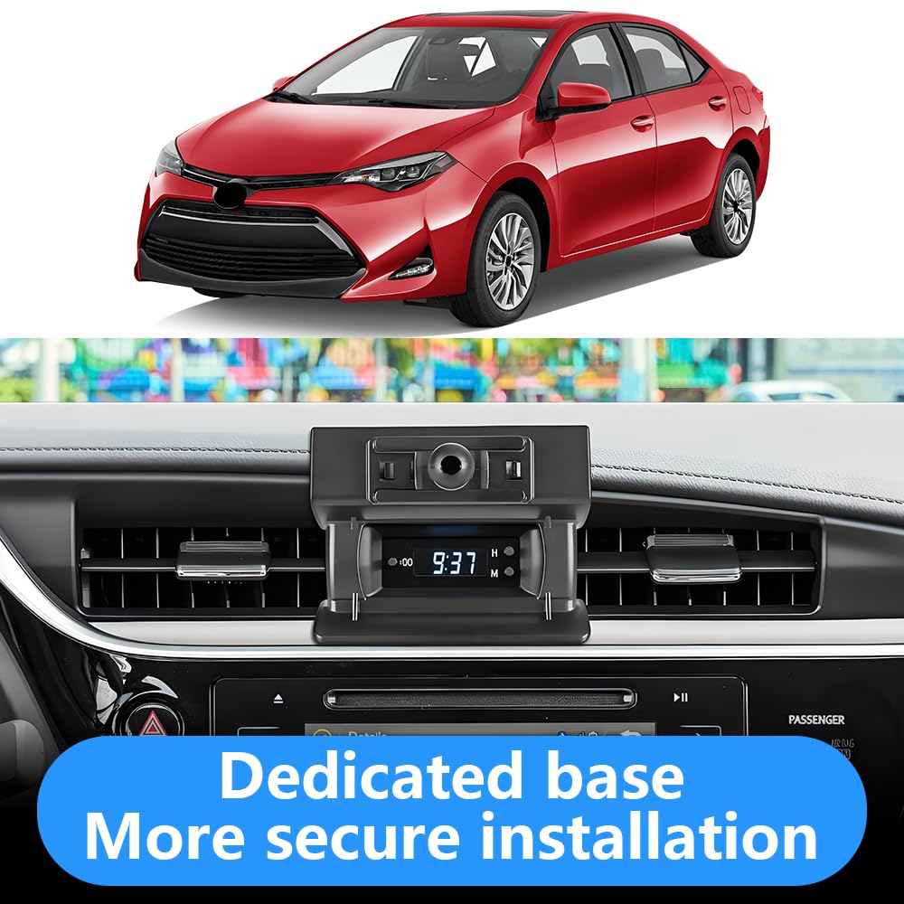 LUNQIN Car Phone Holder for Toyota Corolla 2014 2015 2016 2017 2018 2019 Auto Interior Accessories Best Cell Phones Mount Cellphone Mobile Cradle