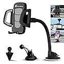 Vansky Car Phone Holder Mount, 3-in-1 Universal Cell Phone Holder Car Air Vent Holder Dashboard Mount Windshield Mount Fit for iPhone 17 16 15 14 13