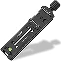 Haoge 140mm Nodal Slide Double Dovetail Focusing Rail Plate with Metal Quick Release Clamp for Camera Panoramic Panorama Close Up Macro Shoot fit Arca