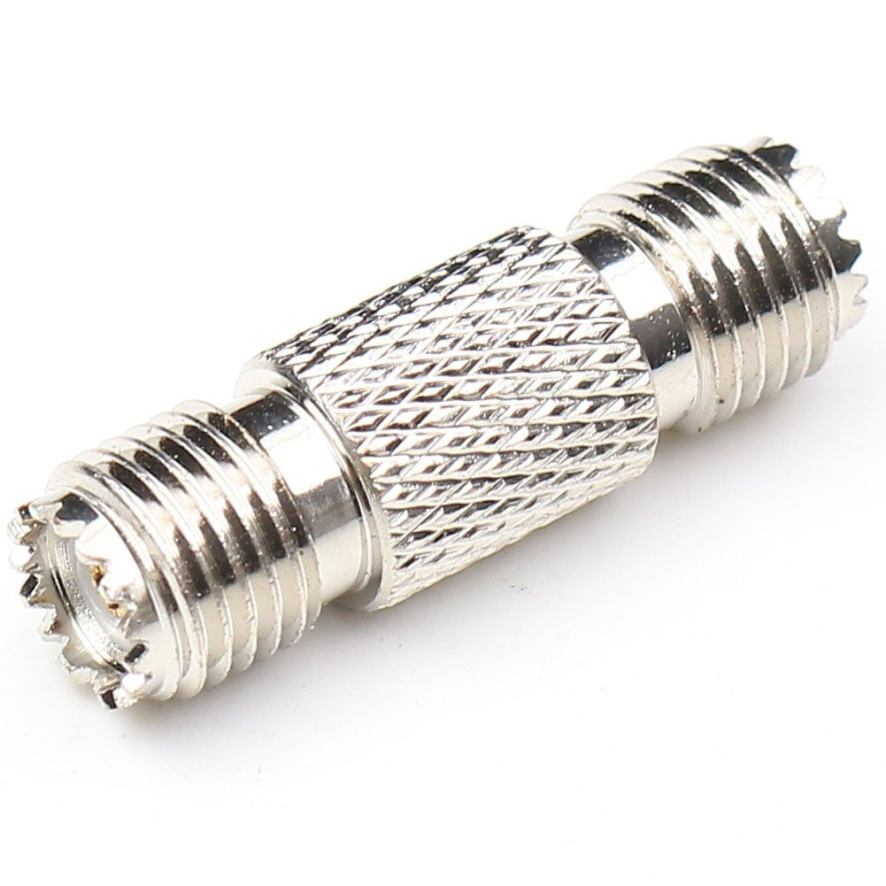ANHAN Mini UHF Female to Mini UHF Female Connectors Pl259 Adapter Mini UHF Female Coupler RF coaxial Coax Cable Connector for Amateur Radio Citizens