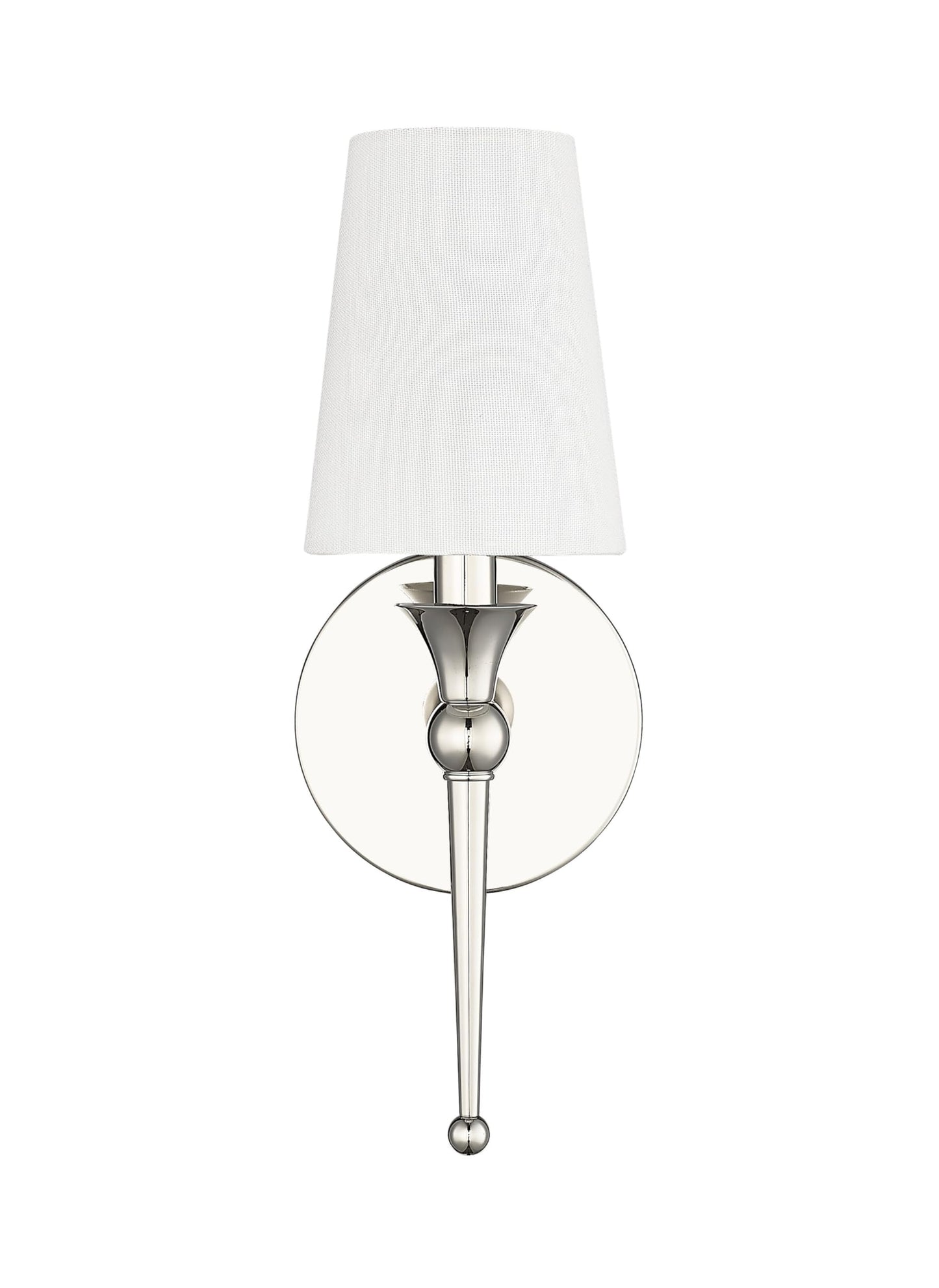 ML Lighting 17101-PN 1-Light Wall Sconce in Polished Nickel Finish