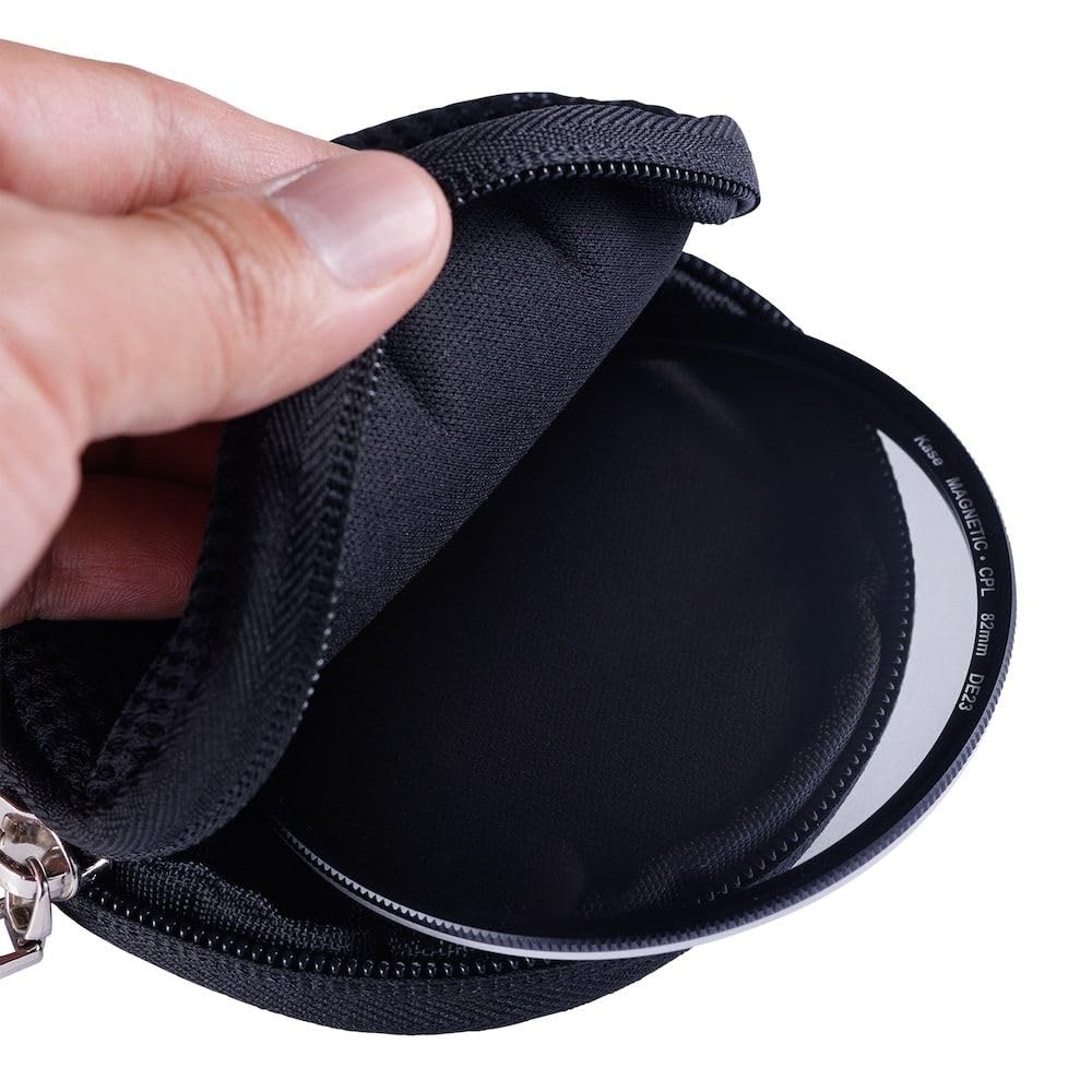 Kase Unilayer Filter Zipper Storage Pouch Holds up to 82mm