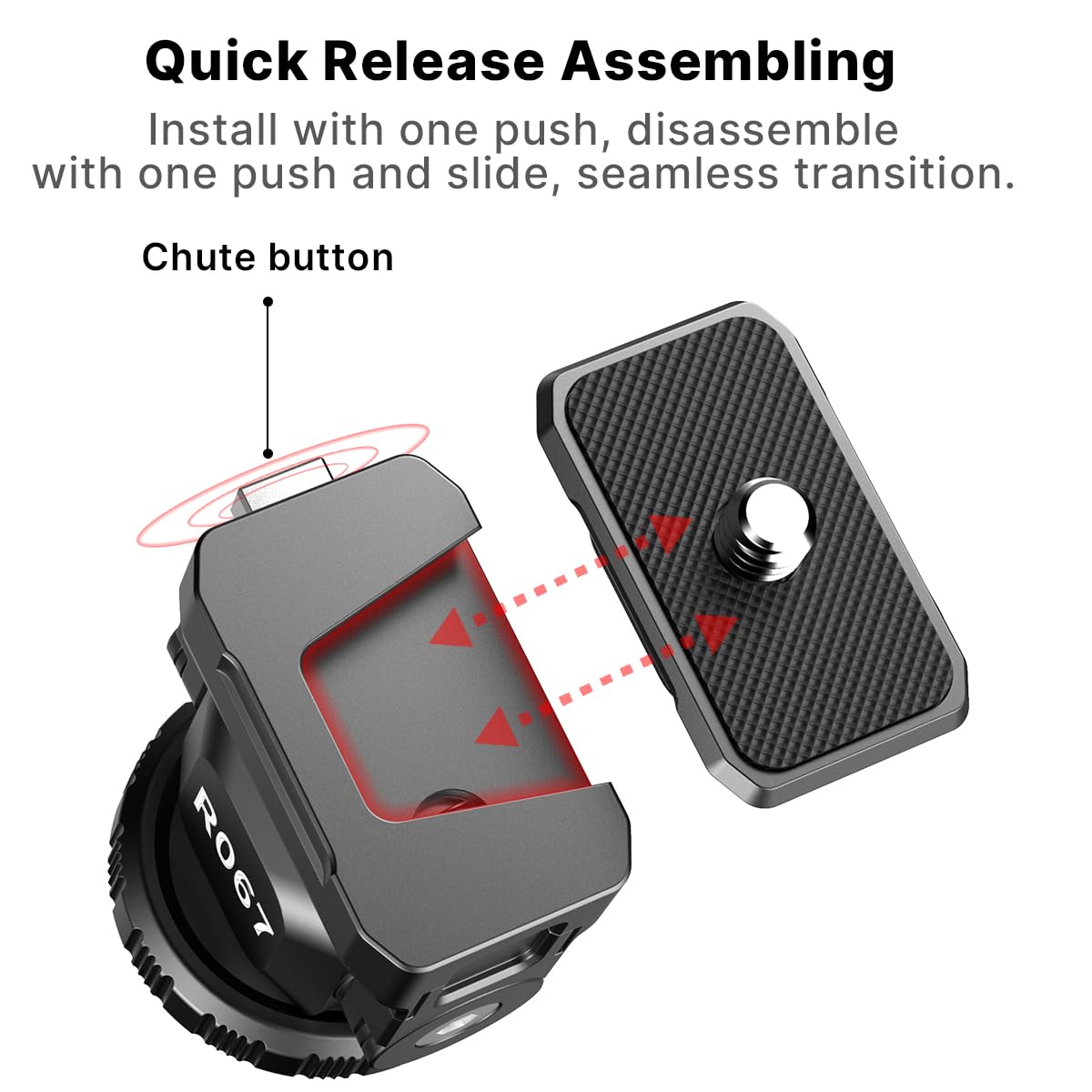 HAFOKO Adjustable Angle Monitor Mount with Quick Release 1/4" Screw Compatible for Universal 5"/7" Camera Monitor?Loading Capacity 1.2kg