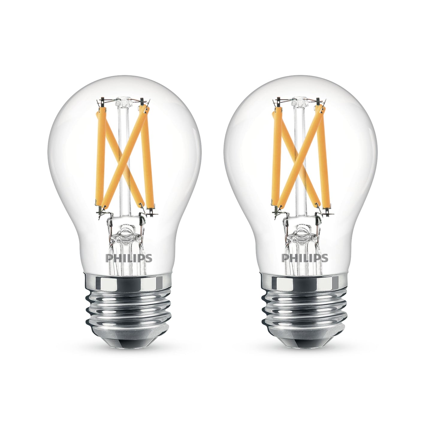 PHILIPS LED Clear Dimmable A15 Light Bulb - EyeComfort Flicker Free - 8W = 60W - 800 Lumen - Daylight (5000K) - E26 Base - Indoor - Title 20 - Pack