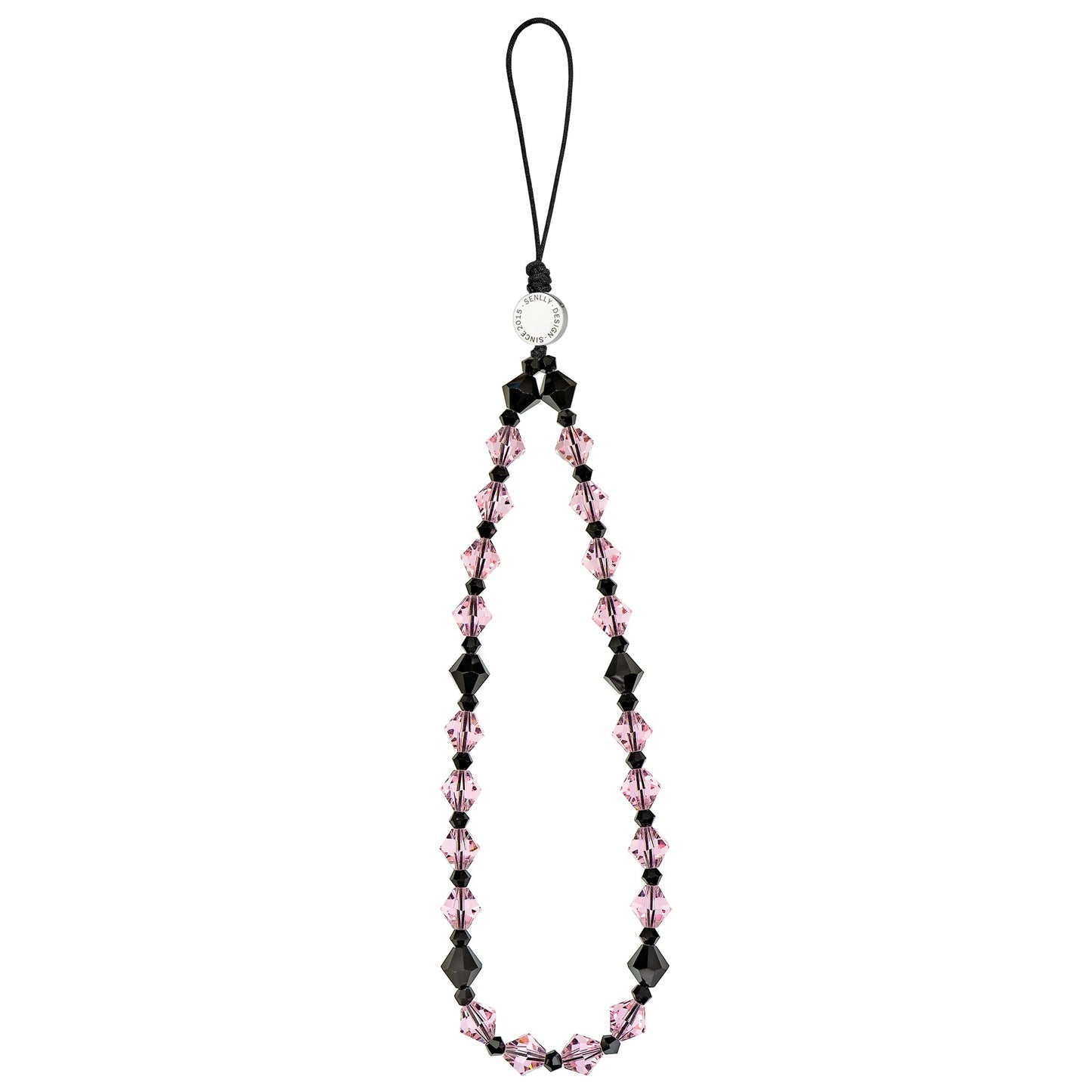 SENLLY Wristlet Phone Lanyard Charm, Selected K9 Crystal Wrist Strap, Use Stainless Steel Hardware, Jewel Gift for Women