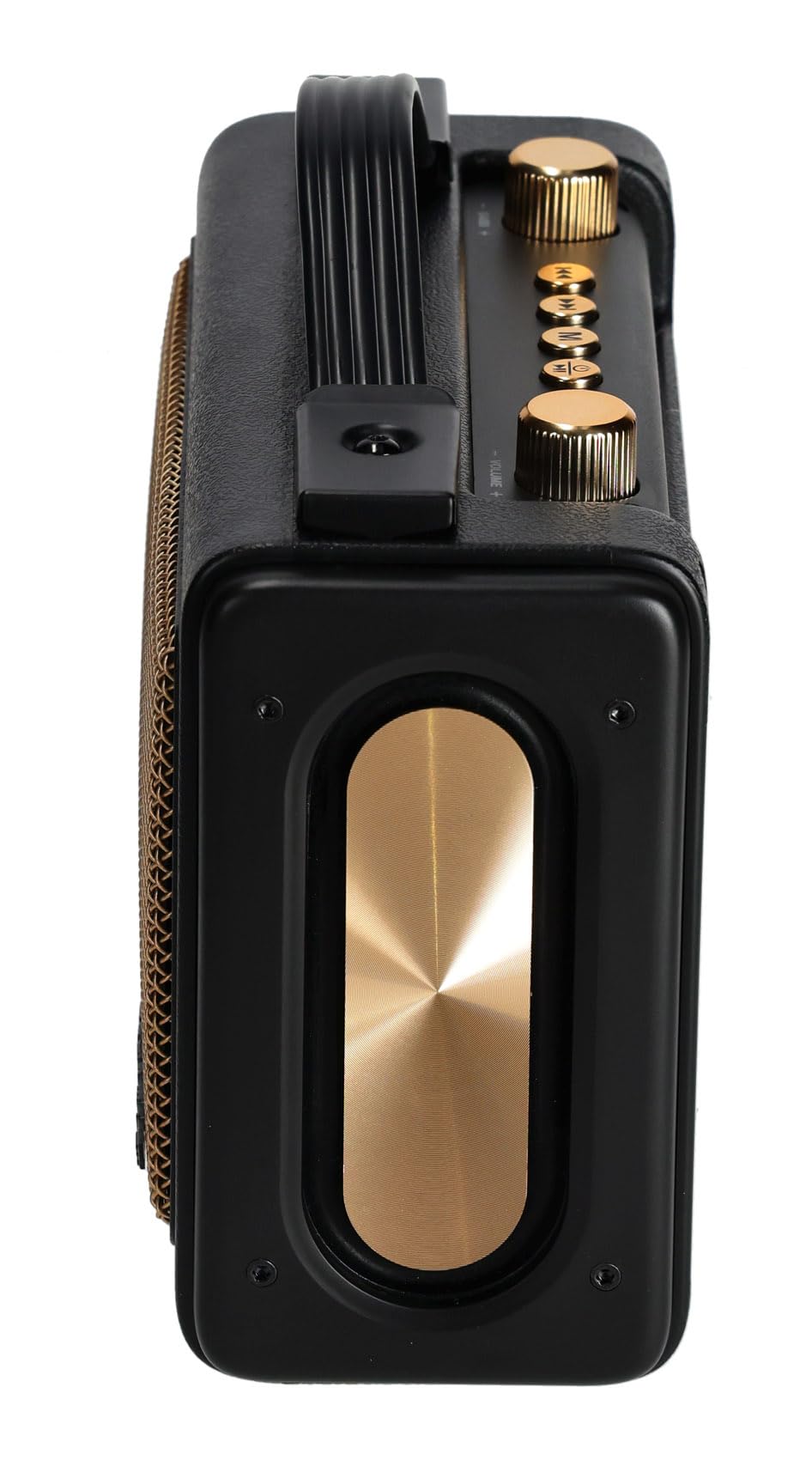 Rockville GlideTone Retro Portable Bluetooth Speaker, 25W Stereo Power, TWS, 2.5" Full-Range Drivers, Up to 18 Hours Battery Life, USB/MicroSD/AUX