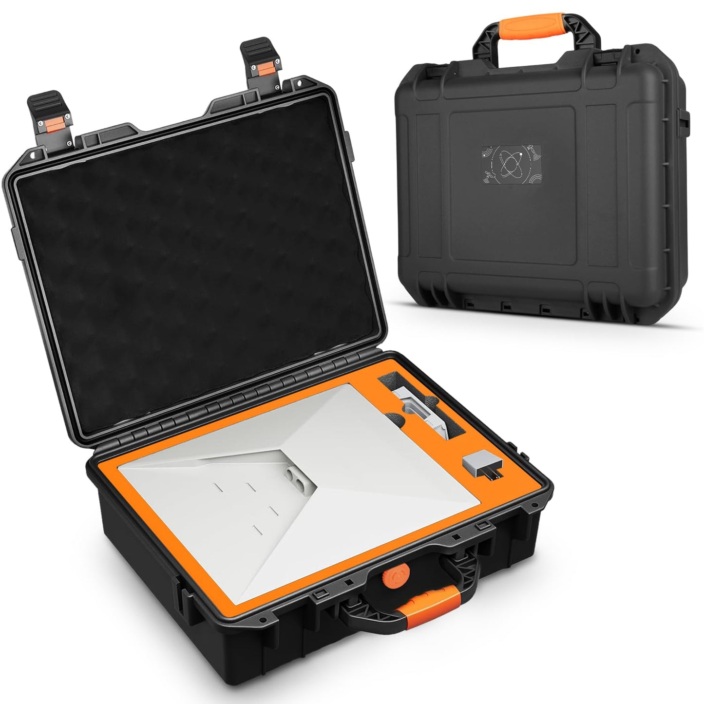 MONOJOY IP67 Waterproof Starlink Mini Case, Hard Carrying Case for Starlink Mini Dish with Precision Cut Foam, Shockproof Travel Bag for Camping, RV
