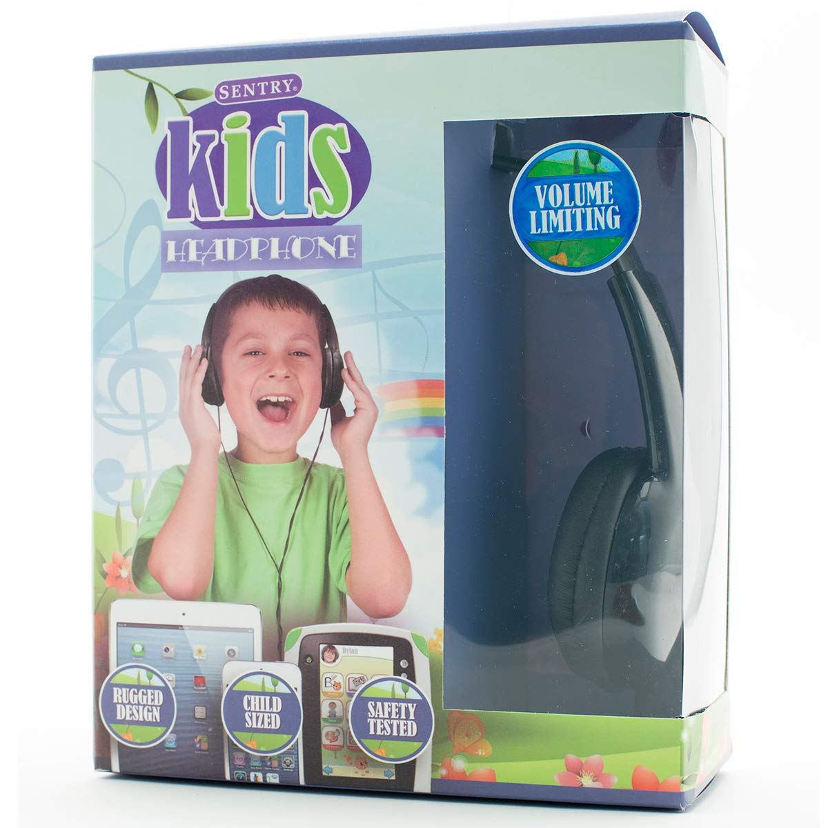 Sentry Kids' Volume Limiting Headphones Black One Size