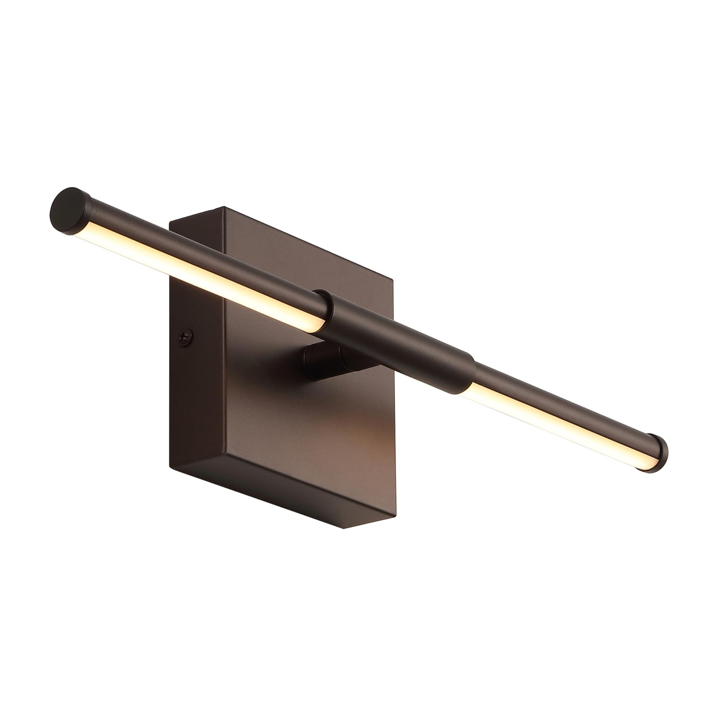 JONATHAN Y 16.25" Oil Rubbed Bronze Modern Dimmable Integrated LED Wall Sconce, Minimalist Adjustable Metal Vanity Light for Bathroom Mirror, Bedroom