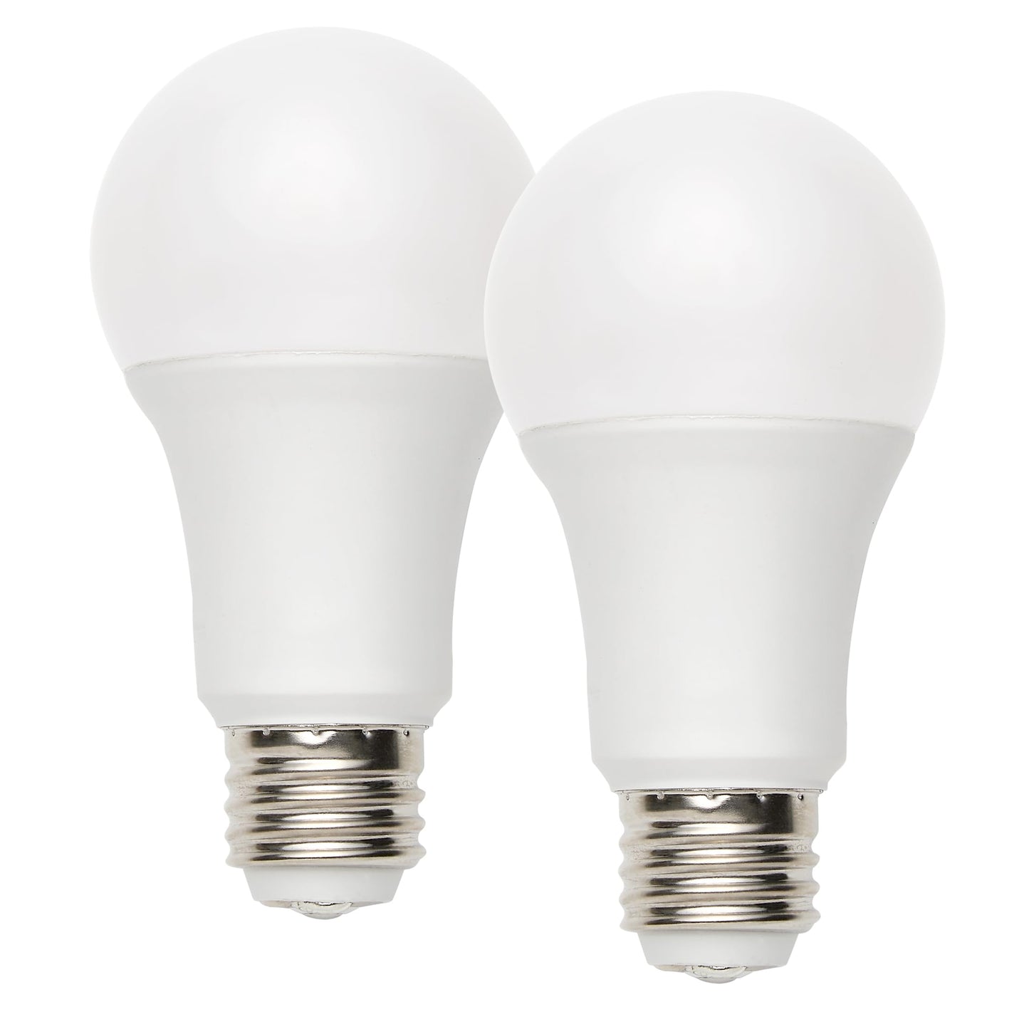 Maxxima 3-Way LED A19 Light Bulb, 2700K, 600/1200 / 1800 Lumens, 2 Pack