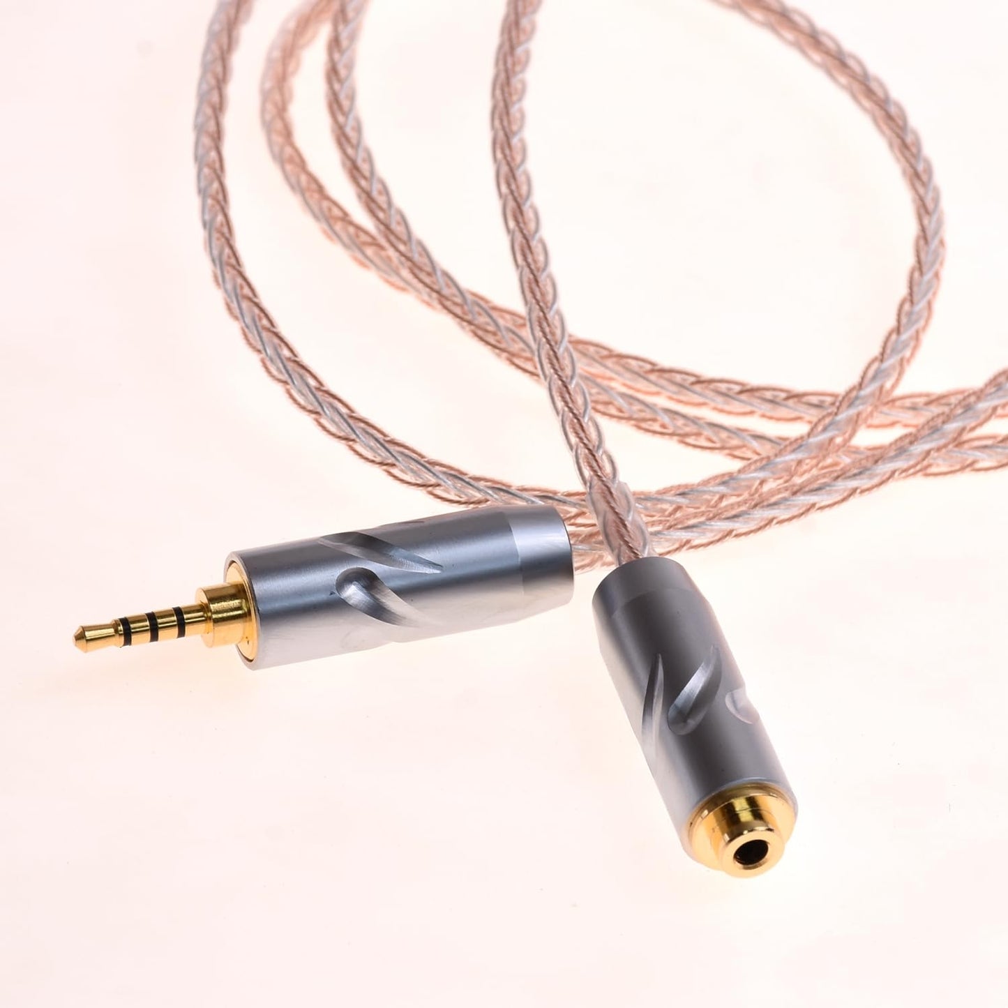 GAGACOCC 2.5MM Male TRRS to 2.5MM TRRS Female Balanced Extension Cable 8 Cores 5N PCOCC Hybrid Headphone Audio Adapter Cable for Astell&Kern AK240…