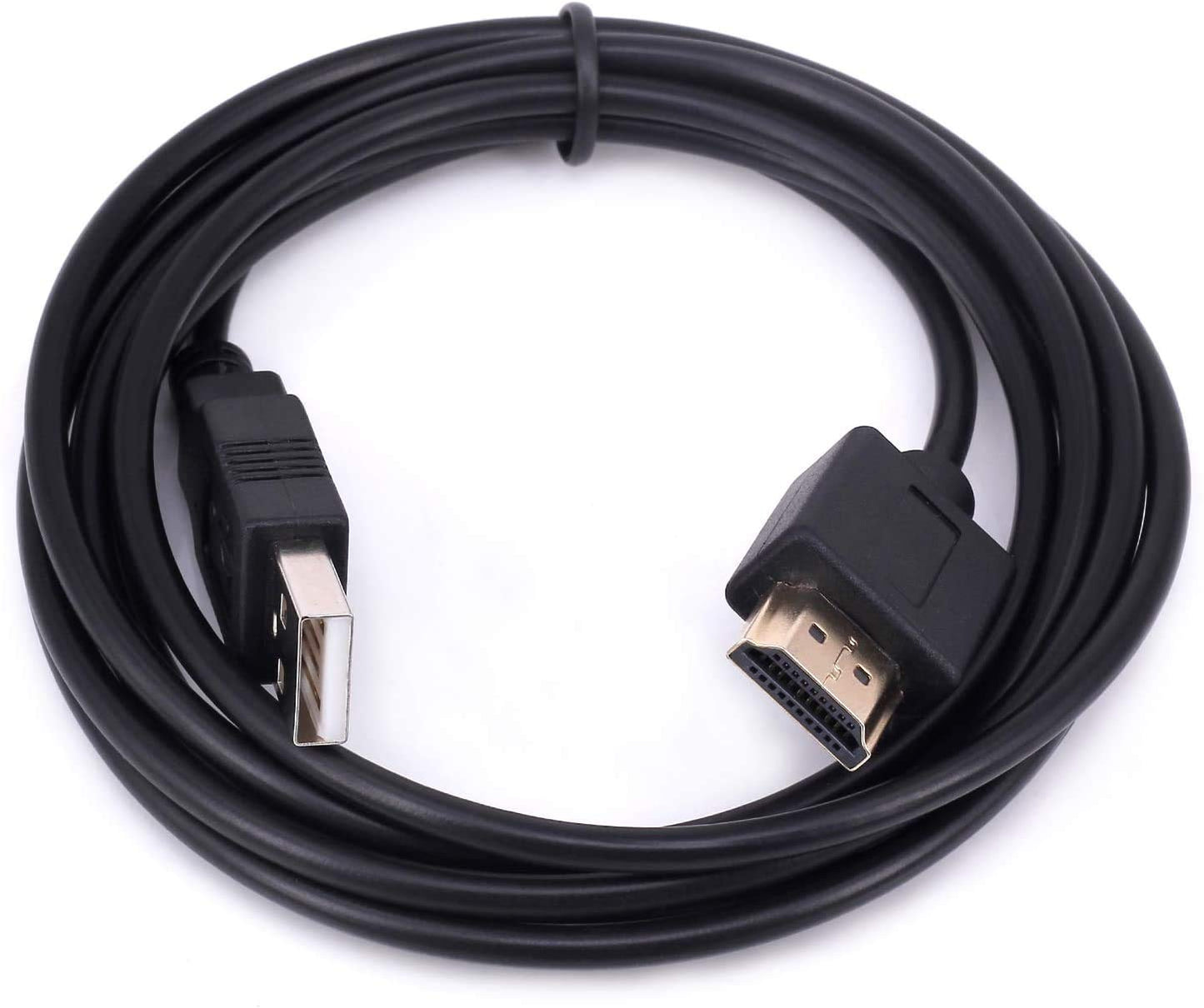USB to HDMI Cable, Yeworth 1.8m USB 2.0 Male to HDMI Male Charger Cord Splitter Adapter