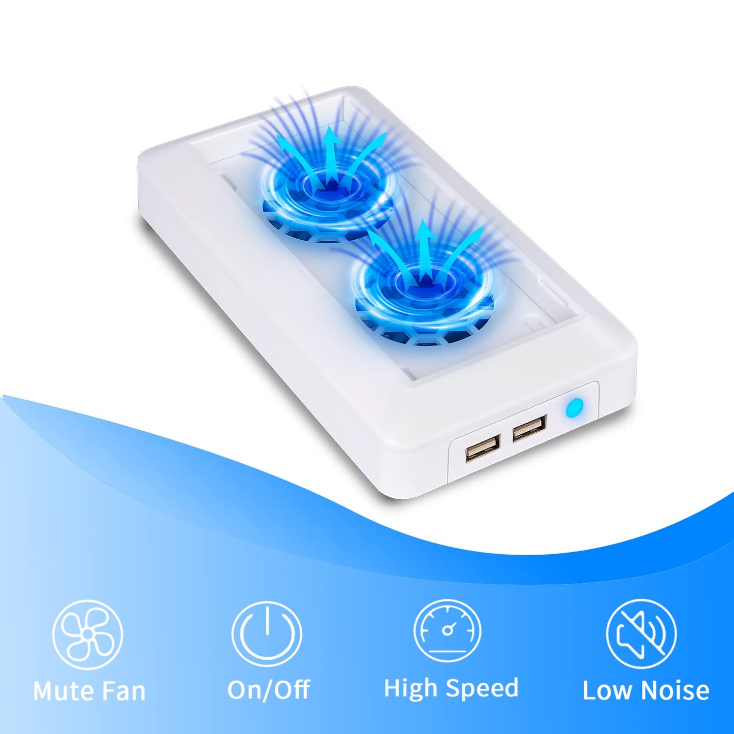 U/D Console Cooling Fan Compatible for Xbox Series S USB External Cooler Turbo Temperature Control Fan Console Cooling System for Xbox Series S