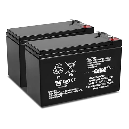 Casil 12v 7.2ah Rechargeable Battery - APC UPS Replacement Battery for SMT750US, SUA750, SMT750, (RBC48), UPS Batteries, 12V 7.2Ah Deep Cycle…